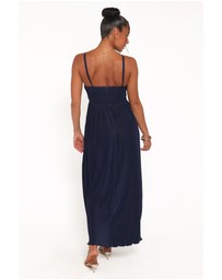 Petal & Pup - Polly Halterneck Maxi Dress - Navy