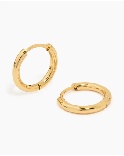Lovisa - Waterproof Gold Plated Stainless Steel Core Clicker Earrings 14 MM