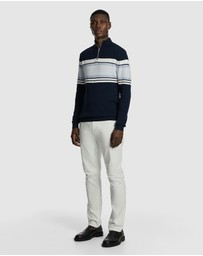yd. - Brosnon 1/4 Zip Knit Jumper