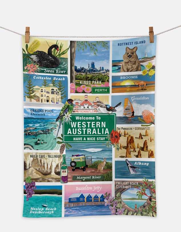 La La Land - Tea Towel Gday Western Australia