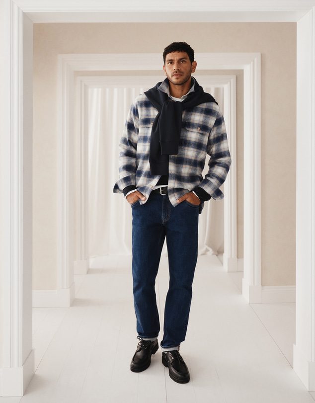 Country Road - Cotton Flannel Check Overshirt