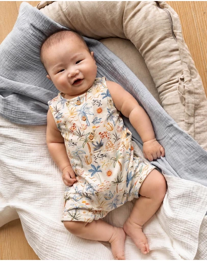 Fox & Finch - Organic Button Up Romper - Babies