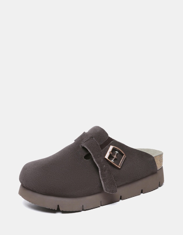 EVERAU - EverAU Ugg Brooklyn Platform Cow Suede Upper Clogs