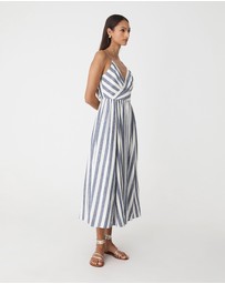 Forcast - Ikaria Linen Crossover Dress