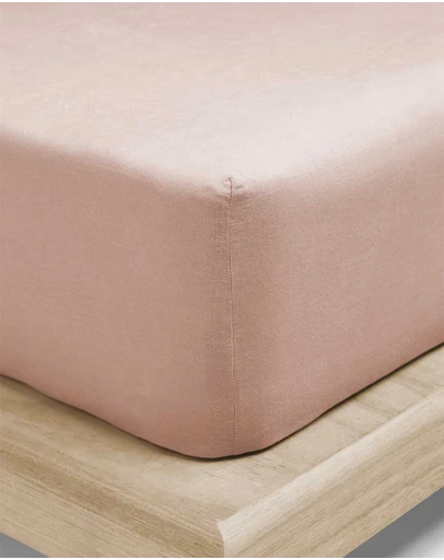 Aura Home - Emile Linen Fitted Sheet
