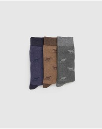 Rodd & Gunn - Dogs-A-Plenty Three Pack Socks