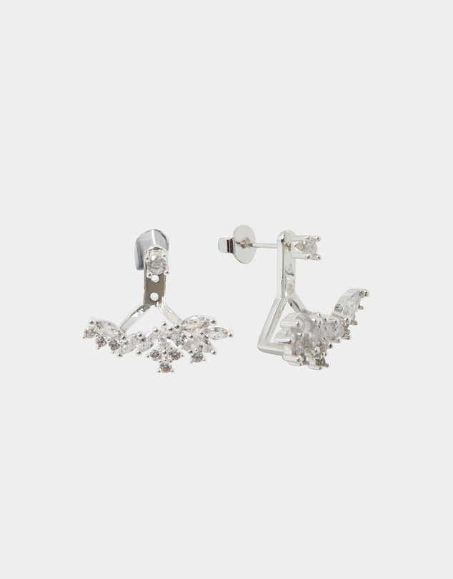 Forcast - Liah Sterling Silver Plated 2 Way Earrings