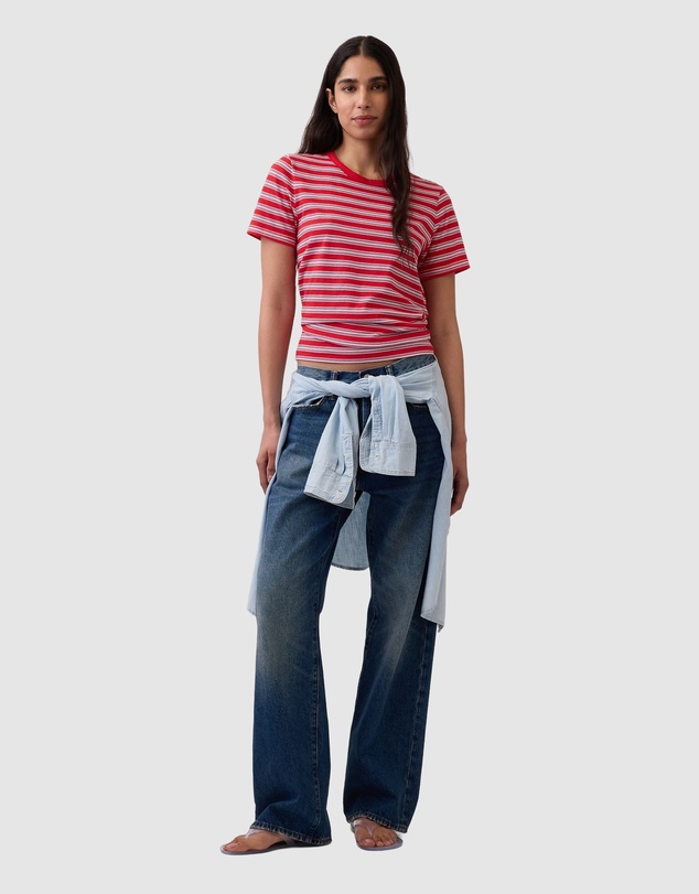 GAP - SS Organic Vint Crew Tee