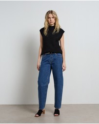 DRICOPER DENIM - Chloe Mid Rise Barrel Jeans