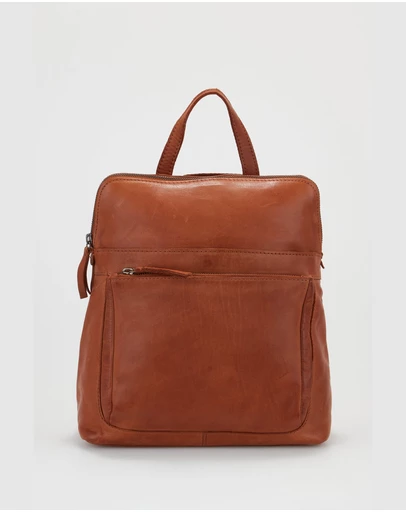 Evity - Maya Leather Convertible Backpack