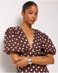 AERE - Tessa Linen Midi Dress