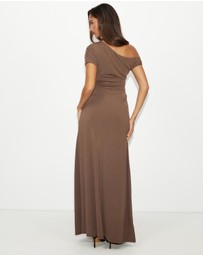 Dazie - Mojito Draped Maxi Dress