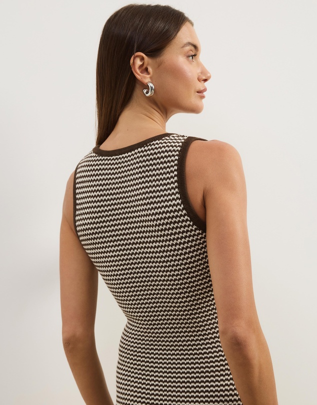 Atmos&Here - Juni Sleeveless Stripe Knit Dress