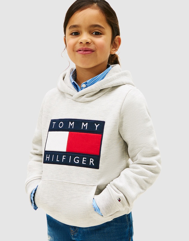 Tommy Hilfiger - Heritage Flag Badge Terry Hoodie - Kids