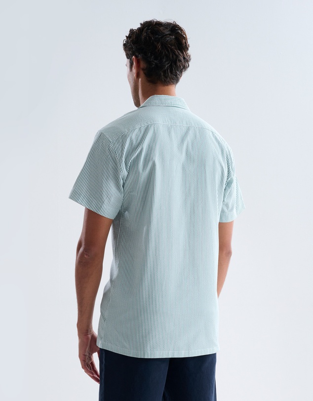 3 Wise Men - 3 Wise Men Crossroads Stripe Short Sleeve Shirt
