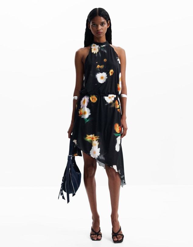 Desigual - Asymmetric dress with bow