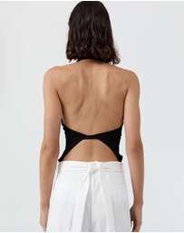St. Agni - Soft Jersey Halter Top