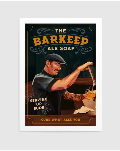 Olive et Oriel - Barkeep Soap Poster by The Whiskey Ginger Art Print