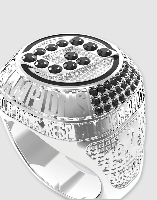 GUESS - Guess G Coin Silver Tone Ring 66