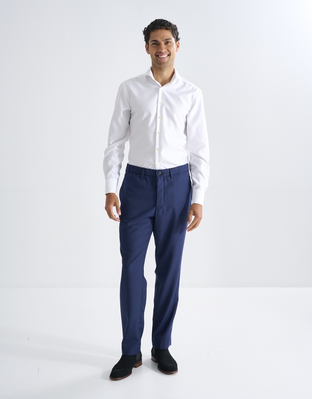 3 Wise Men - 3 Wise Men Wallace Wool Trouser - Navy