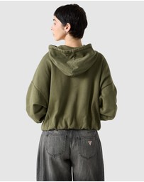 GUESS Originals - GUESS Originals Bubble Hem Oversized Hoodie