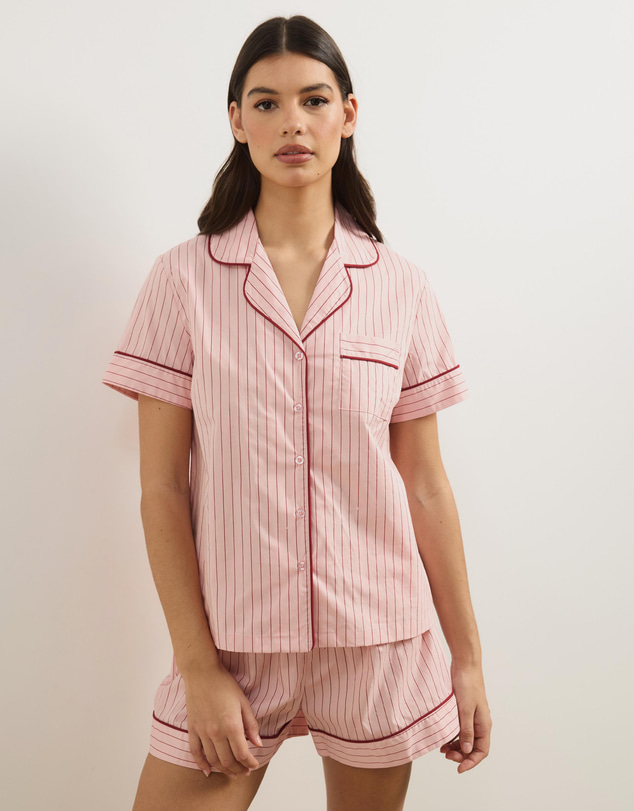 Atmos&Here - Riley Stripe Cotton Pyjama Set
