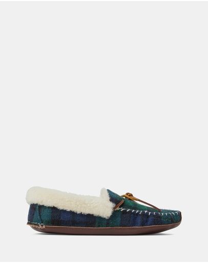 Blackwatch Plaid & Brown W/ Genuine Shearling