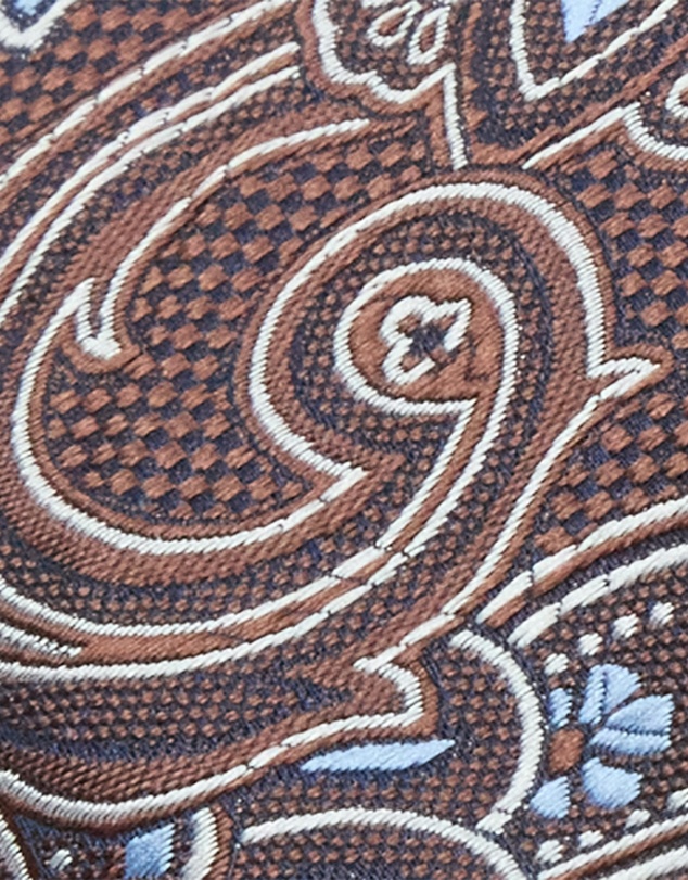 yd. - Kea Paisley Pocket Square