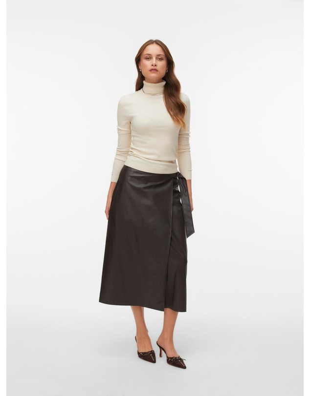 Vero Moda - Polly Faux Midi Skirt