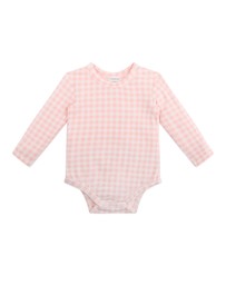 Kynd Baby - Comfy Bodysuit Long Sleeve in Petal Gingham
