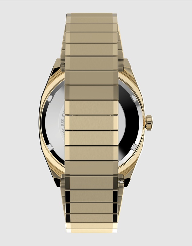 TIMEX - Timex® Automatic 1983 E-Line 34mm Gold Tone Expansion Band Watch