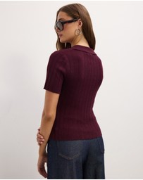 The Fated - Miles Collared Knit Top