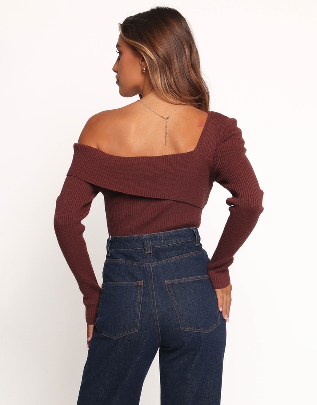 Petal & Pup - Aleena Knit Top - Chocolate Brown