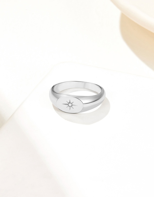 Mestige - True North Ring - Silver Plated
