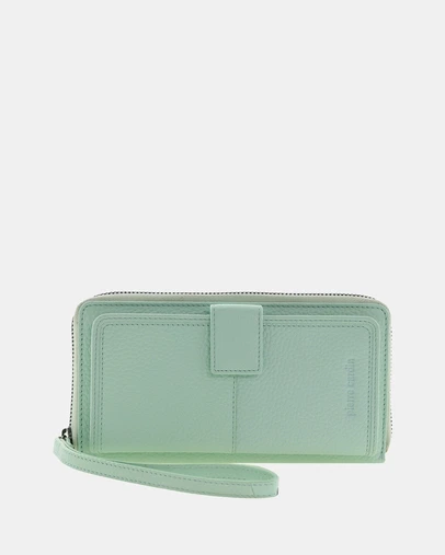 Pierre Cardin - Pierre Cardin Women's Leather Zip around wallet w/ Wristlet