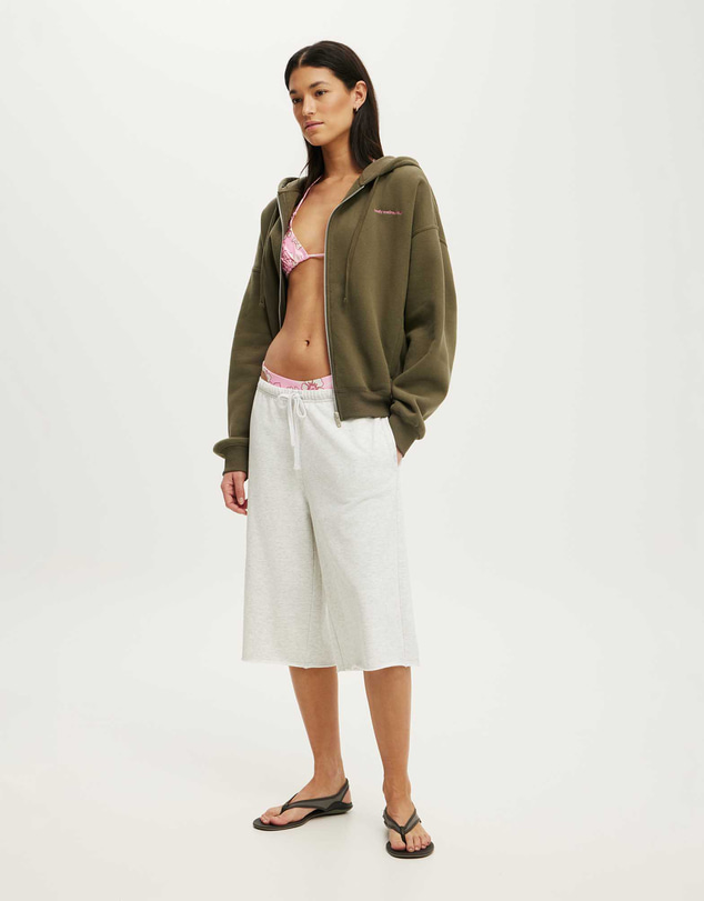 Cotton On Body Active - Plush Oversized Cocoon Zip Through