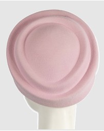 Max Alexander - Felt Pink Pillbox Hat