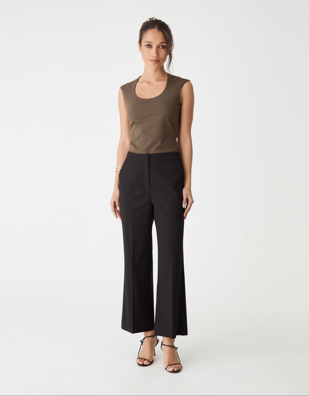 Forcast - Soho Rounded Square Neck Top
