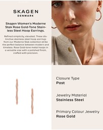 Skagen - Moderne Stak Rose Gold Tone Tone Earring
