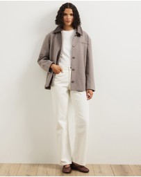 Atmos&Here - Sofia Herringbone Boxy Jacket