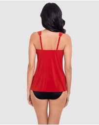 Miraclesuit Swimwear  - Dazzle Underwired Draped Tankini Top
