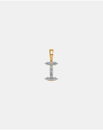 Zoe Olivia - 9K Gold Lab Grown Diamond Initial I Pendant