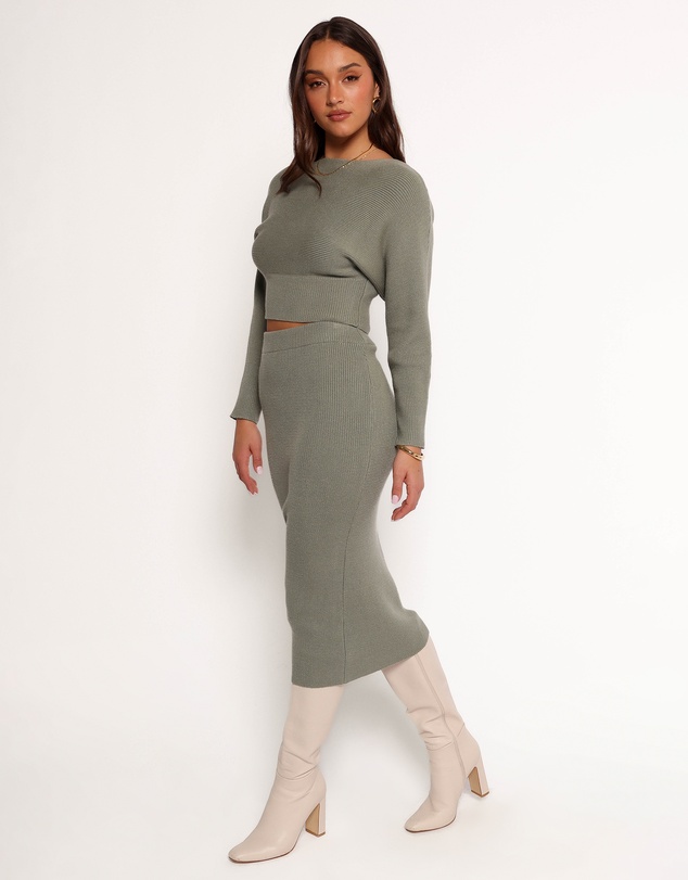 Petal & Pup - Serena Knitted Set - Olive