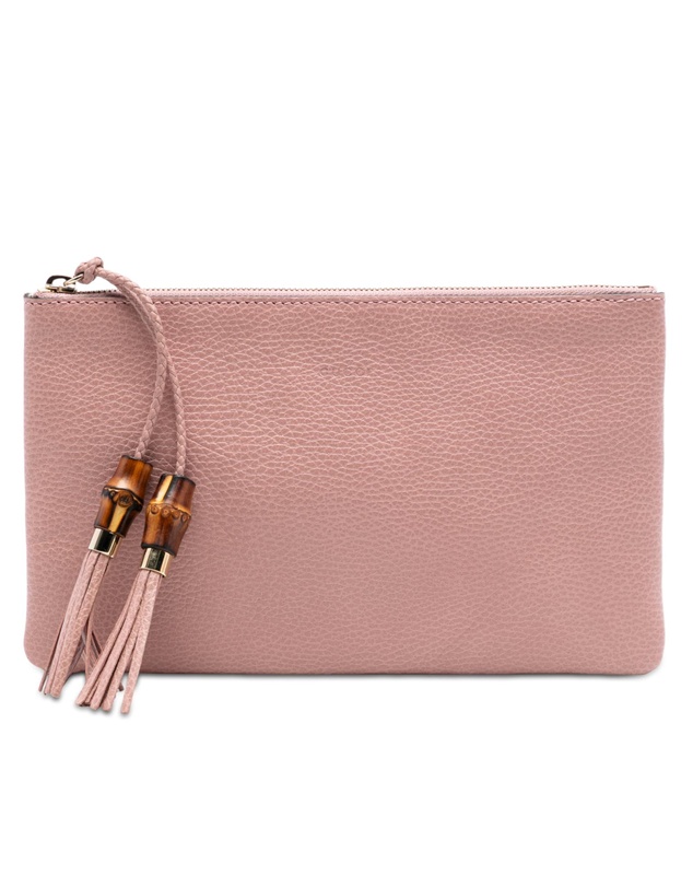 Pre-Loved by Azura Reborn - Pre-Loved Calfskin Bamboo Clutch