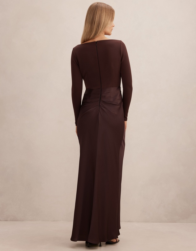 Forever New - Briella Boat Neck Drape Maxi Dress