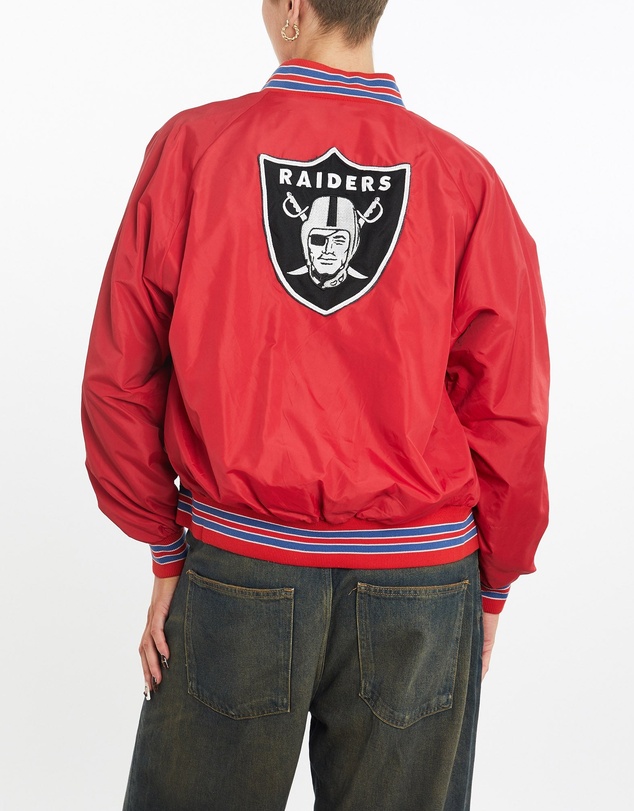 Vintage by The Real Deal - Pre Loved - Vintage 80s NFL Oakland Raiders Bomber Jacket