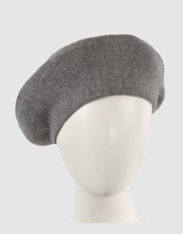 Max Alexander - European Made Light Grey Soft Wool Beret