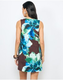 AERE - Zahra Linen Shift Mini Dress