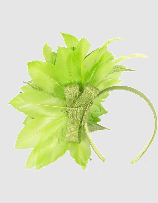 Max Alexander - Modern Flower Green Racing Fascinator
