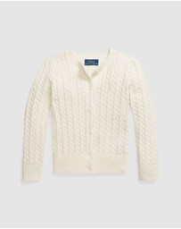 Polo Ralph Lauren - Metallic Mini-Cable Cardigan - ICONIC EXCLUSIVE - Kids